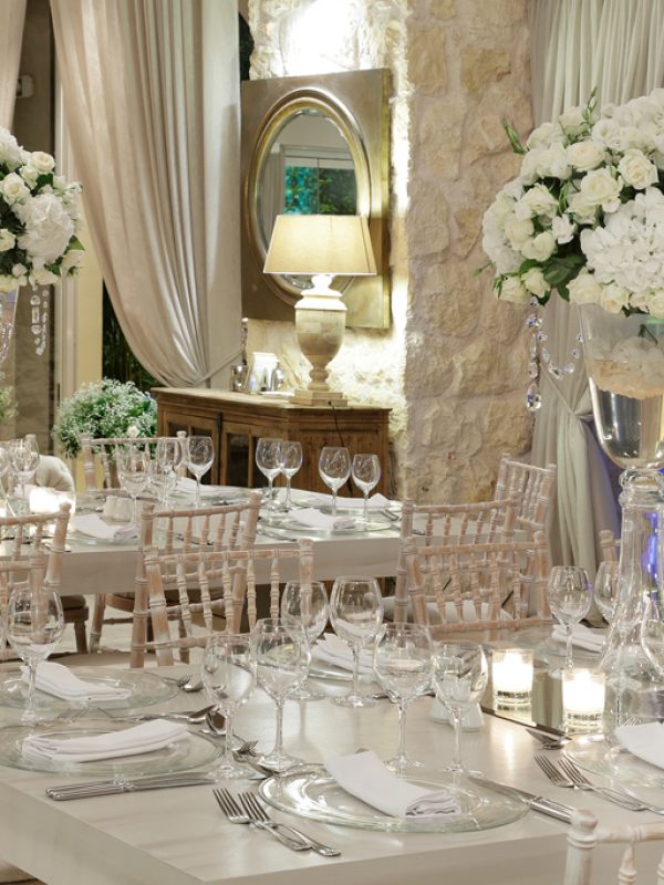 Romantic White Wedding – Wedding at Ktima Orizontes in Greece