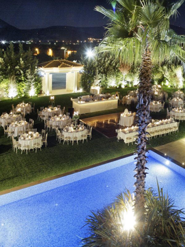 Colors of the night – Wedding at Ktima Orizontes in Greece