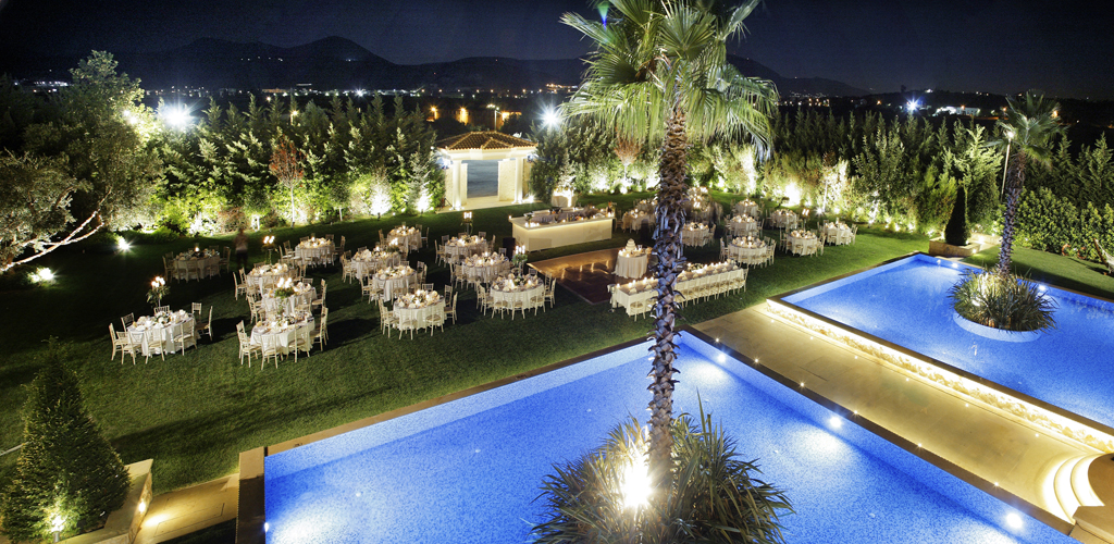 Colors of the night - Wedding at Ktima Orizontes in Greece